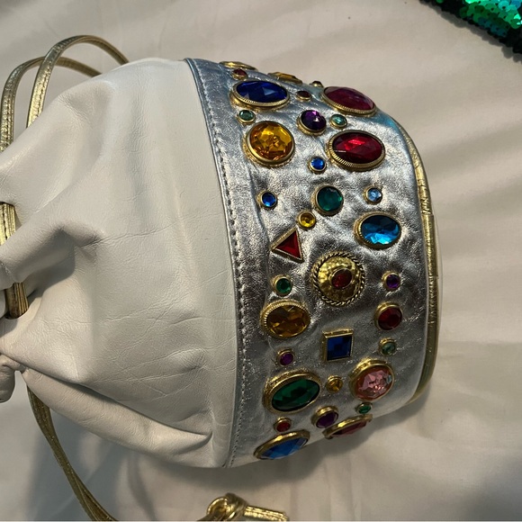 vintage purse with Multicolored diamond, - Picture 5 of 5